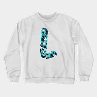 Paint Splash Letter L Crewneck Sweatshirt